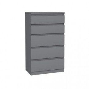 2.03.02.070.4 КАСТОР комод 5 ящиков RU серый в Можге - mozhga.ok-mebel.com | фото