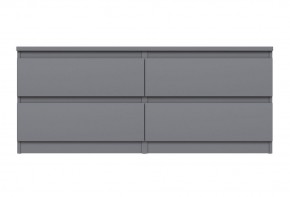 2.03.03.100.4 КАСТОР тумба 4 ящика RU серая в Можге - mozhga.ok-mebel.com | фото 2
