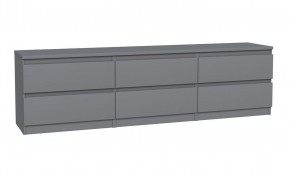 2.03.03.110.4 КАСТОР тумба 6 ящиков RU серая в Можге - mozhga.ok-mebel.com | фото