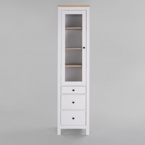 2.08.07.120.14 САГА шкаф с витриной 50 белый/ясень RU в Можге - mozhga.ok-mebel.com | фото 2