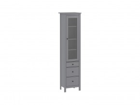 2.08.07.120.4 САГА шкаф с витриной 50 серый RU в Можге - mozhga.ok-mebel.com | фото