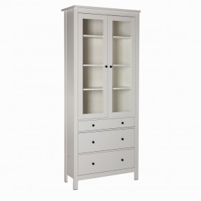 2.08.07.130.1 САГА шкаф с витриной 90 белый RU в Можге - mozhga.ok-mebel.com | фото