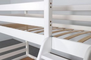 АДЕЛЬ Кровать двухъярусная с наклонной лестницей (белый) в Можге - mozhga.ok-mebel.com | фото 6
