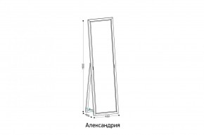 АЛЕКСАНДРИЯ-9.1 Зеркало напольное в Можге - mozhga.ok-mebel.com | фото 2