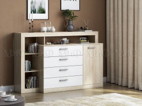 Ангара Комод (Белый глянец/Сонома) в Можге - mozhga.ok-mebel.com | фото 2