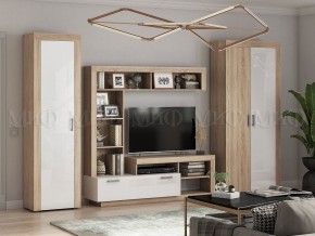 Ангара Пенал (Белый глянец/Сонома) в Можге - mozhga.ok-mebel.com | фото 3