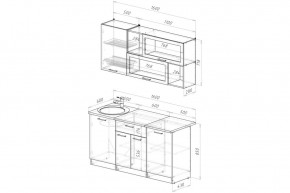 АНТИКА Кухонный гарнитур Стандарт (1600 мм) в Можге - mozhga.ok-mebel.com | фото 2