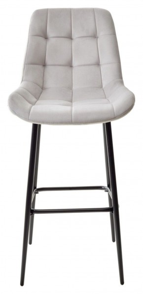 Барный стул ХОФМАН, цвет H-09 Светло-серый, велюр / черный каркас М-City в Можге - mozhga.ok-mebel.com | фото 5