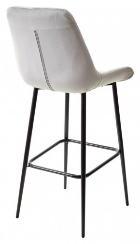 Барный стул ХОФМАН, цвет H-09 Светло-серый, велюр / черный каркас М-City в Можге - mozhga.ok-mebel.com | фото 6