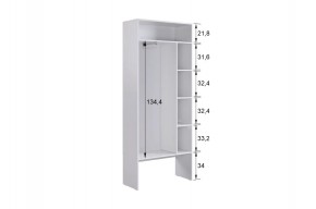 БАСКО Прихожая К11 (белое дерево) в Можге - mozhga.ok-mebel.com | фото 6