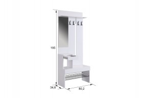 БАСКО Прихожая (модульная) графит/дуб крафт золотой в Можге - mozhga.ok-mebel.com | фото 7