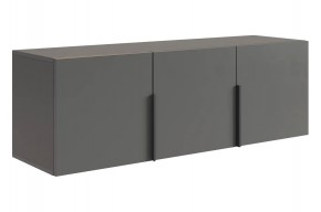 БАСКО Антресоль трехдверная L1200 (графит) в Можге - mozhga.ok-mebel.com | фото