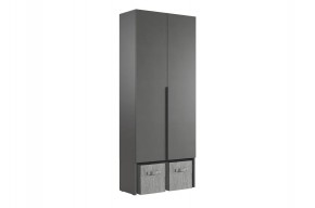 БАСКО Шкаф двухдверный L800 (графит) в Можге - mozhga.ok-mebel.com | фото