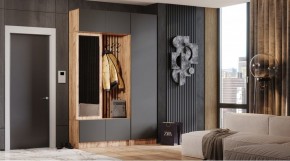 БАВАРИЯ Прихожая (дуб вотан/графит) в Можге - mozhga.ok-mebel.com | фото