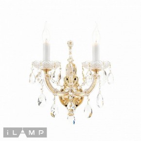 Бра iLamp Diamond W6071-2 GD+CL в Можге - mozhga.ok-mebel.com | фото 2