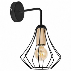 Бра Imex MD.9051 MD.9051-1-W-BK+WOOD в Можге - mozhga.ok-mebel.com | фото