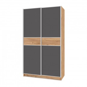 БРАУН Б635 Шкаф-купе (дуб золотой/графит) в Можге - mozhga.ok-mebel.com | фото