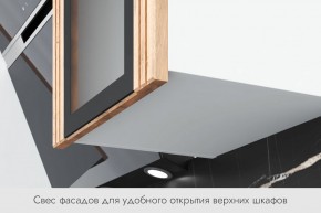 БЬЯНКА Кухонный гарнитур 1,6 белый/лиственница охотская/смоки софт в Можге - mozhga.ok-mebel.com | фото 4