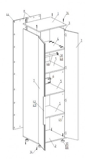 Детская "Лео" (модульная) в Можге - mozhga.ok-mebel.com | фото 9