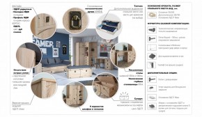 Детская Система Валенсия Комод 5ящ Дуб сонома в Можге - mozhga.ok-mebel.com | фото 3