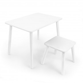 Детский комплект стол и табурет Rolti Baby (белая столешница/белое сиденье/белые ножки) в Можге - mozhga.ok-mebel.com | фото