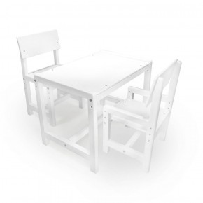 Детский растущий комплект стол и два стула  Я САМ "Лофт" (Белый, Белый) в Можге - mozhga.ok-mebel.com | фото 1