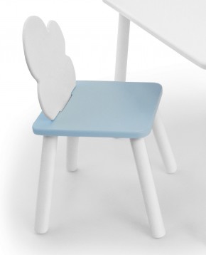 Детский стул Облачко (Белый/Голубой/Белый) в Можге - mozhga.ok-mebel.com | фото 1