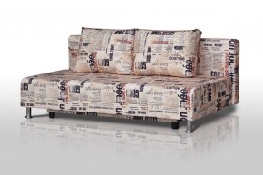 Диван-кровать Комфорт без подлокотников Принт "Gazeta" (2 подушки) в Можге - mozhga.ok-mebel.com | фото