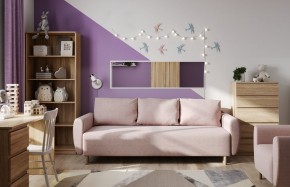 Диван-кровать Тулисия светло-розовый, ткань рогожка в Можге - mozhga.ok-mebel.com | фото 1