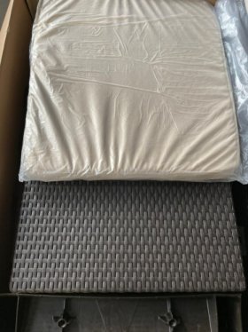 Диван пластиковый Корфу Макс (Corfu love seat max) коричневый в Можге - mozhga.ok-mebel.com | фото 5