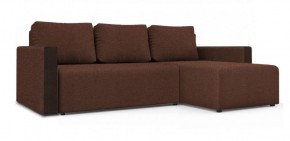 Диван угловой Алиса 3 Bahama CHOCOLATE - Teos Dark Brown в Можге - mozhga.ok-mebel.com | фото 1