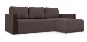 Диван угловой Алиса 3 Bahama PLUM - Teos Dark Brown в Можге - mozhga.ok-mebel.com | фото