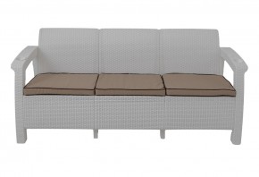 Диван Yalta Premium Sofa 3 Set (Ялта) белый (+подушки под спину) в Можге - mozhga.ok-mebel.com | фото 2