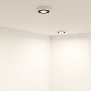 DK2440-WB Встраиваемый светильник DUAL 5+5 Вт, LED 4000K, IP 20, d90mm, белый/черный, алюминий/акрил в Можге - mozhga.ok-mebel.com | фото