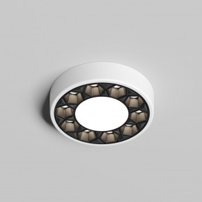 DK2440-WB Встраиваемый светильник DUAL 5+5 Вт, LED 4000K, IP 20, d90mm, белый/черный, алюминий/акрил в Можге - mozhga.ok-mebel.com | фото