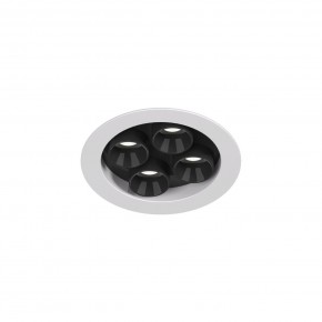 DK2510-WB Встраиваемый светильник SPACE со светодиодом d65 220V 8W 38° 4000К IP20 белый/черный алюминий в Можге - mozhga.ok-mebel.com | фото 4