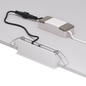 DK2514-WB Встраиваемый светильник SPACE со светодиодом L126mm 220V 10W 38° 4000К IP20 белый/черный алюминий в Можге - mozhga.ok-mebel.com | фото 3
