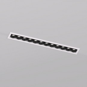 DK2515-WB Встраиваемый светильник SPACE со светодиодом L240mm 220V 20W 38° 4000К IP20 белый/черный алюминий в Можге - mozhga.ok-mebel.com | фото