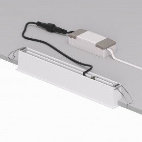 DK2515-WB Встраиваемый светильник SPACE со светодиодом L240mm 220V 20W 38° 4000К IP20 белый/черный алюминий в Можге - mozhga.ok-mebel.com | фото 3