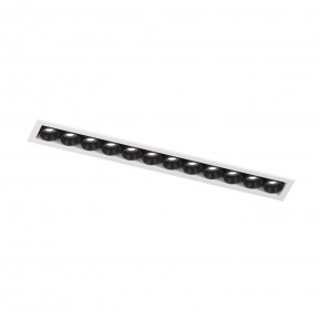 DK2515-WB Встраиваемый светильник SPACE со светодиодом L240mm 220V 20W 38° 4000К IP20 белый/черный алюминий в Можге - mozhga.ok-mebel.com | фото 4