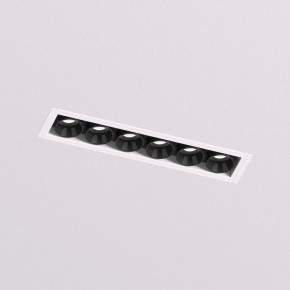 DK2531-WB Встраиваемый светильник SPACE со светодиодом под шпатлевку L126mm 220V 10W 38° 4000К IP20 белый/черный алюминий в Можге - mozhga.ok-mebel.com | фото