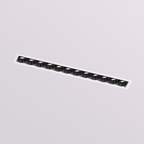 DK2532-WB Встраиваемый светильник SPACE со светодиодом под шпатлевку L240mm 220V 20W 38° 4000К IP20 белый/черный алюминий в Можге - mozhga.ok-mebel.com | фото