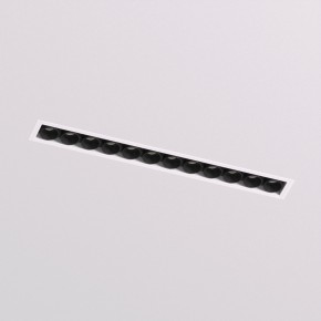 DK2532-WB Встраиваемый светильник SPACE со светодиодом под шпатлевку L240mm 220V 20W 38° 4000К IP20 белый/черный алюминий в Можге - mozhga.ok-mebel.com | фото 2