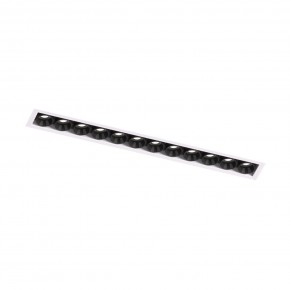 DK2532-WB Встраиваемый светильник SPACE со светодиодом под шпатлевку L240mm 220V 20W 38° 4000К IP20 белый/черный алюминий в Можге - mozhga.ok-mebel.com | фото 5