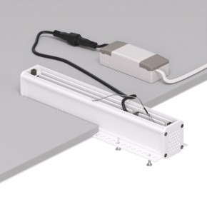 DK2532-WB Встраиваемый светильник SPACE со светодиодом под шпатлевку L240mm 220V 20W 38° 4000К IP20 белый/черный алюминий в Можге - mozhga.ok-mebel.com | фото 6