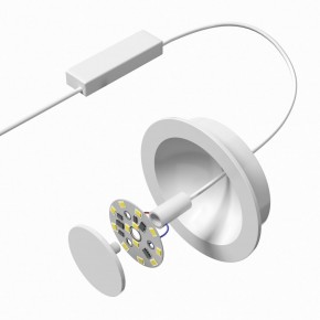 DK2700-WH Встраиваемый светильник, IP 20, 7 Вт, LED 3000, белый, алюминий в Можге - mozhga.ok-mebel.com | фото 4