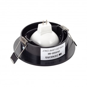 DK3020-BK Встраиваемый светильник, IP 20, 10 Вт, GU5.3, LED, черный, пластик в Можге - mozhga.ok-mebel.com | фото 3