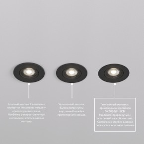 DK3020-BK Встраиваемый светильник, IP 20, 10 Вт, GU5.3, LED, черный, пластик в Можге - mozhga.ok-mebel.com | фото 5