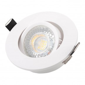 DK3020-WH Встраиваемый светильник, IP 20, 10 Вт, GU5.3, LED, белый, пластик в Можге - mozhga.ok-mebel.com | фото 2