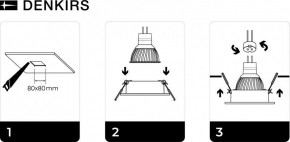 DK3021-BK Встраиваемый светильник, IP 20, 10 Вт, GU5.3, LED, черный, пластик в Можге - mozhga.ok-mebel.com | фото 5